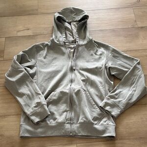 Nike Men's Heather Gray Zip-Up Hoodie